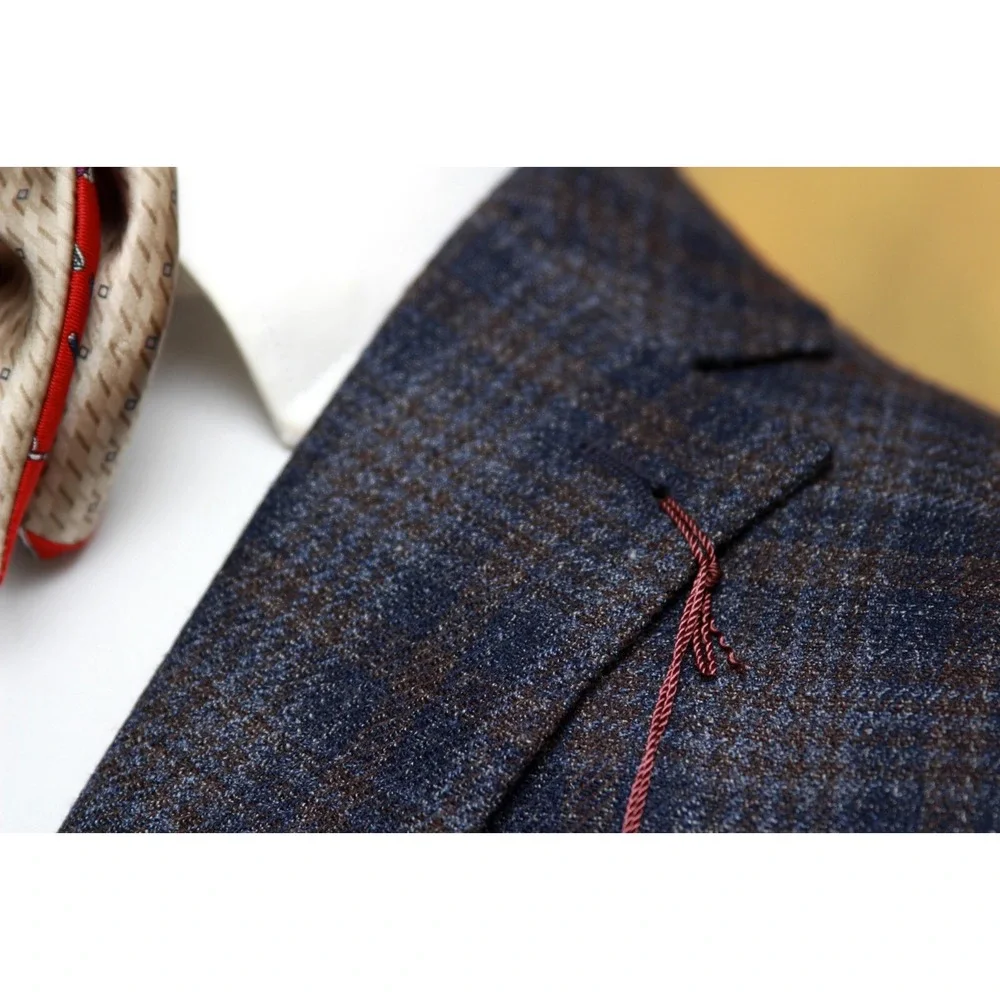 46R JOS A BANK‎ 1905 Men's Blazer SportCoat Jacket Check Wool C080680